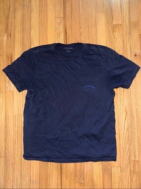 Outerknown Navy Short Sleeve Pocket Tee - Men